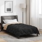 vidaXL Χειμερινό Παπλωματοθήκη 140 x 200 cm 450 gsm Μαύρο και Ταμπά