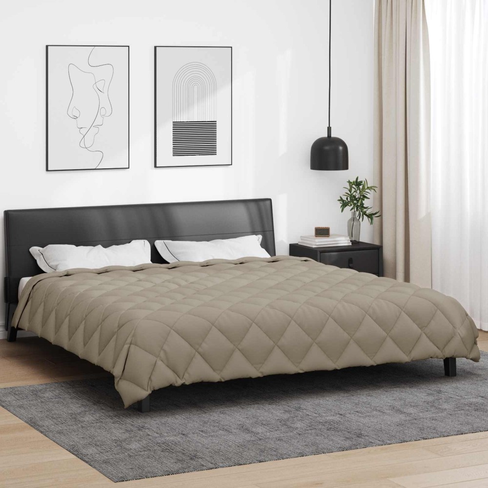 vidaXL Χειμερινό Παπλωματοθήκη 200 x 200 cm 450 gsm Ανοιχτό γκρι