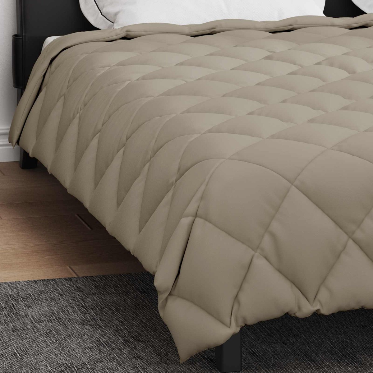 vidaXL Χειμερινό Παπλωματοθήκη 200 x 200 cm 450 gsm Ανοιχτό γκρι