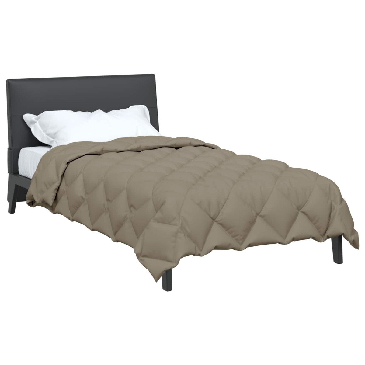 vidaXL Χειμερινό Παπλωματοθήκη 135 x 220 εκ. 450 gsm Ανοιχτό γκρι
