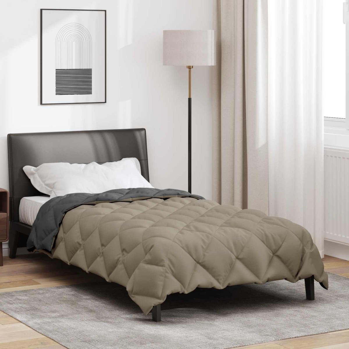 vidaXL Χειμερινό Παπλωματοθήκη 135 x 220 εκ. 450 gsm