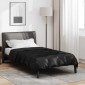 vidaXL Καλοκαιρινό Παπλωματοθήκη Μαύρο 135 x 200 cm