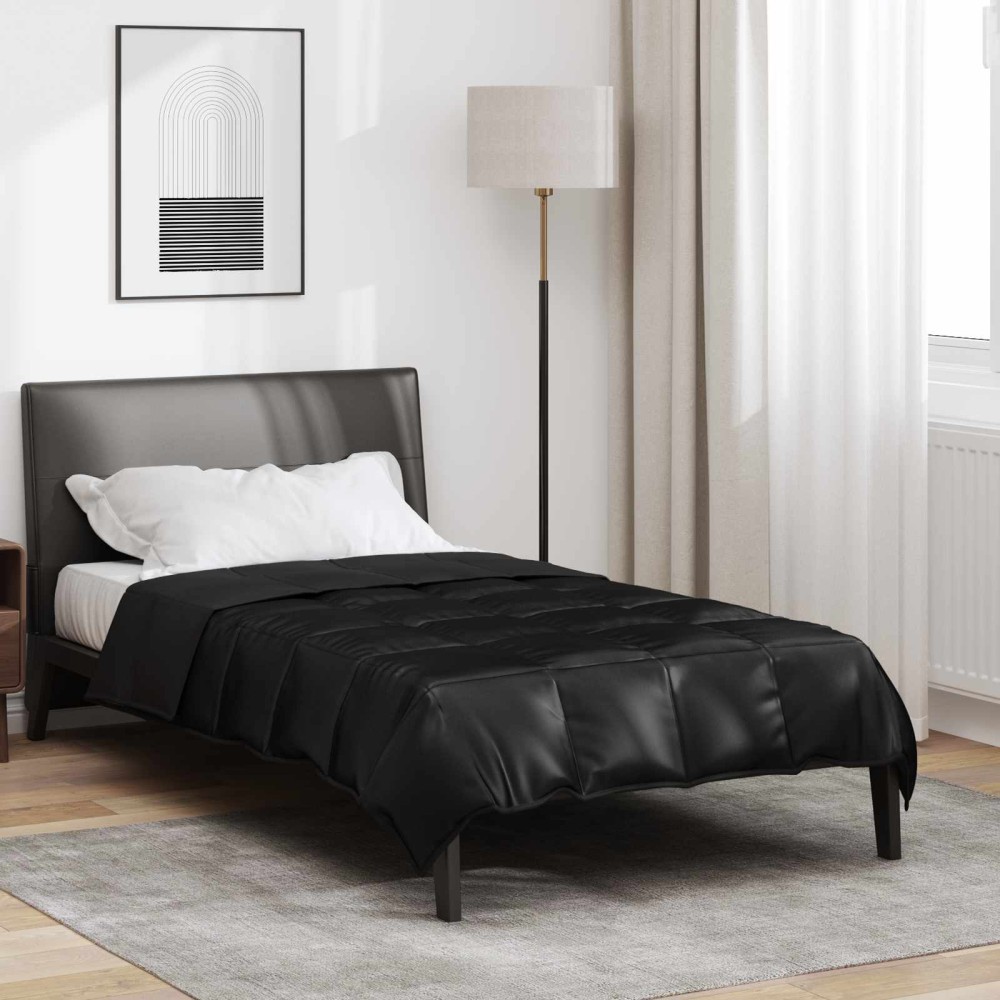 vidaXL Καλοκαιρινό Παπλωματοθήκη 155 x 200 εκ. Μαύρο