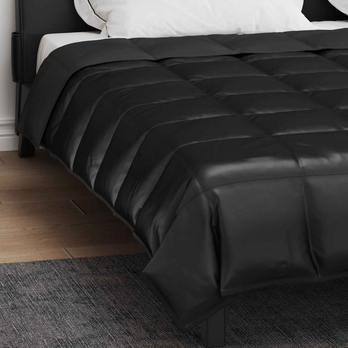 vidaXL Κουβέρτα ολόκληρου του χρόνου 200 x 200 cm 300 gsm Μαύρο