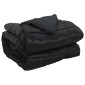 vidaXL Κουβέρτα ολόκληρου του χρόνου 155 x 220 cm 300 gsm Μαύρο