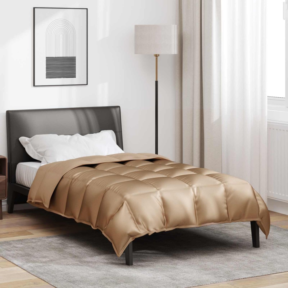 vidaXL Χειμερινό Παπλωματοθήκη 155 x 200 εκ. 450 gsm Χρυσό