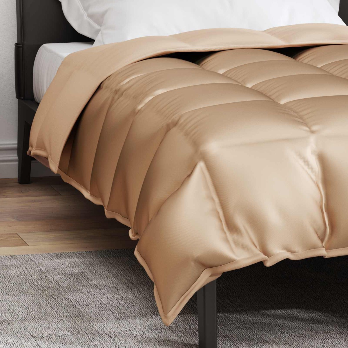 vidaXL Χειμερινό Παπλωματοθήκη 155 x 200 εκ. 450 gsm Χρυσό