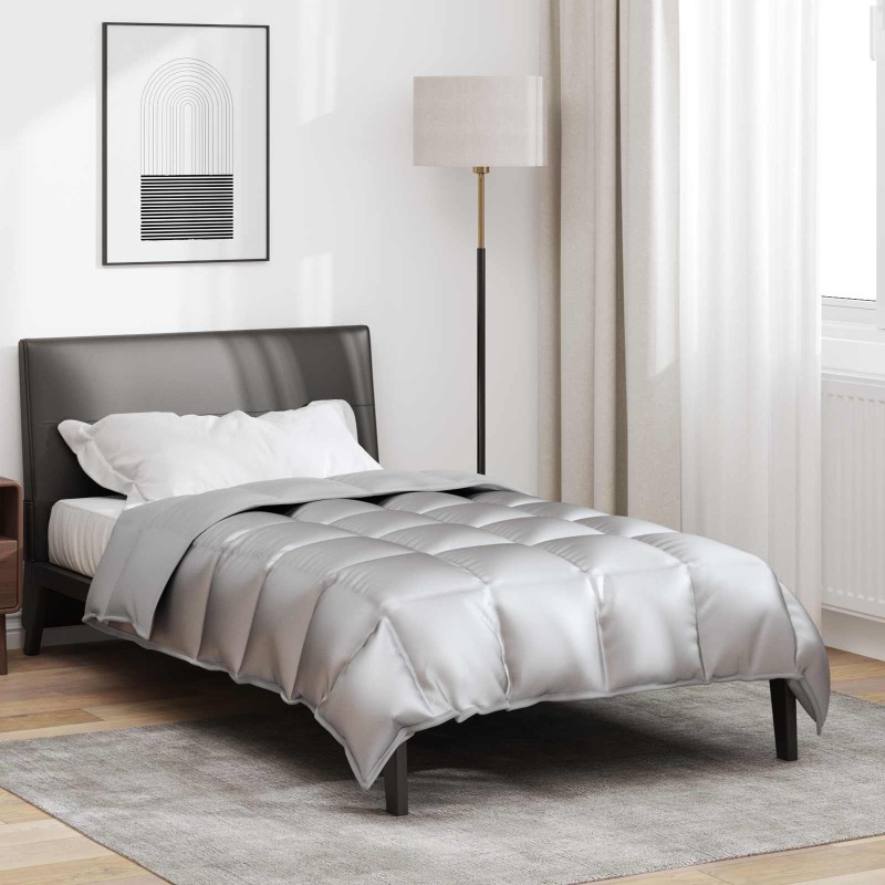 vidaXL Χειμερινό Παπλωματοθήκη 140 x 200 cm 450 gsm Ασημί