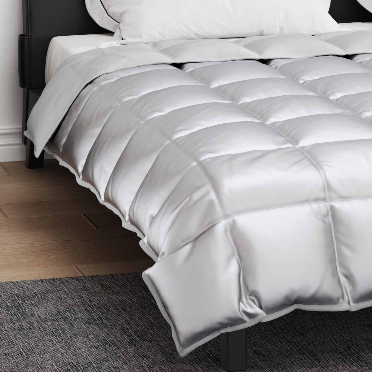 vidaXL Χειμερινό Παπλωματοθήκη 200 x 240 cm 450 gsm Ασημί