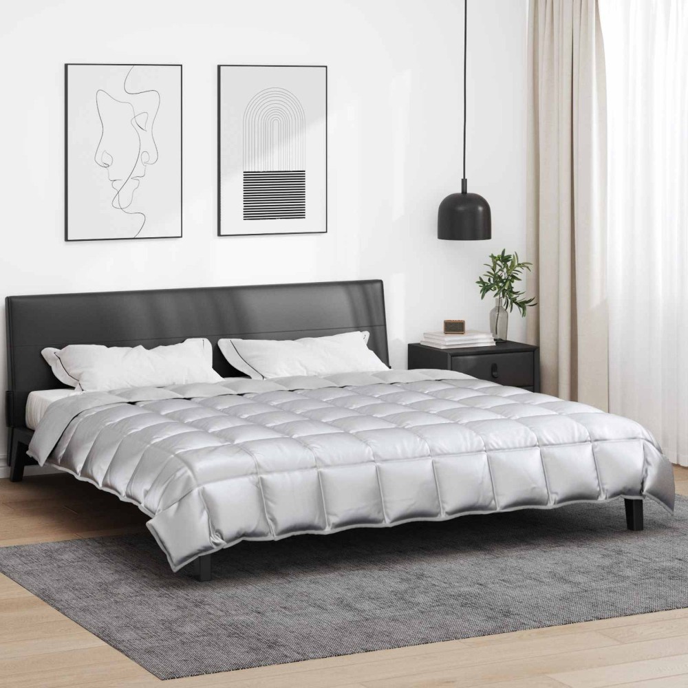 vidaXL Χειμερινό Παπλωματοθήκη 240 x 260 εκ. 450 gsm Ασημί