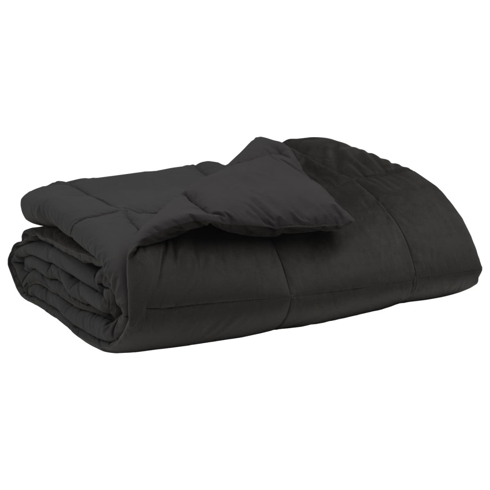 vidaXL Καλοκαιρινό Παπλωματοθήκη 200 x 200 cm Καλοκαίρι Ανθρακί
