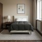 vidaXL Καλοκαιρινό Παπλωματοθήκη 155 x 220 cm Καλοκαίρι Ανθρακί