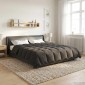 vidaXL Καλοκαιρινό Παπλωματοθήκη 200 x 220 cm Καλοκαίρι Ανθρακί