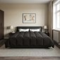 vidaXL Καλοκαιρινό Παπλωματοθήκη 200 x 220 cm Καλοκαίρι Ανθρακί