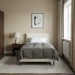 vidaXL Καλοκαιρινό Παπλωματοθήκη 140 x 220 cm Καλοκαίρι Ανοιχτό γκρι