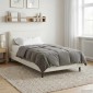 vidaXL Καλοκαιρινό Παπλωματοθήκη 155 x 220 cm Καλοκαίρι Ανοιχτό γκρι