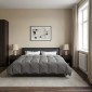 vidaXL Καλοκαιρινό Παπλωματοθήκη 200 x 220 cm Καλοκαίρι Ανοιχτό γκρι