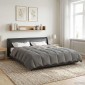 vidaXL Καλοκαιρινό Παπλωματοθήκη 200 x 220 cm Καλοκαίρι Ανοιχτό γκρι
