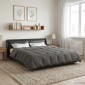 vidaXL Καλοκαιρινό Παπλωματοθήκη 220 x 260 cm Καλοκαίρι Ανοιχτό γκρι