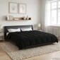 vidaXL Καλοκαιρινό Παπλωματοθήκη 200 x 240 cm Καλοκαίρι Μαύρο