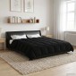vidaXL Καλοκαιρινό Παπλωματοθήκη 200 x 220 cm Καλοκαίρι Μαύρο