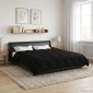 vidaXL Καλοκαιρινό Παπλωματοθήκη 220 x 240 cm Καλοκαίρι Μαύρο