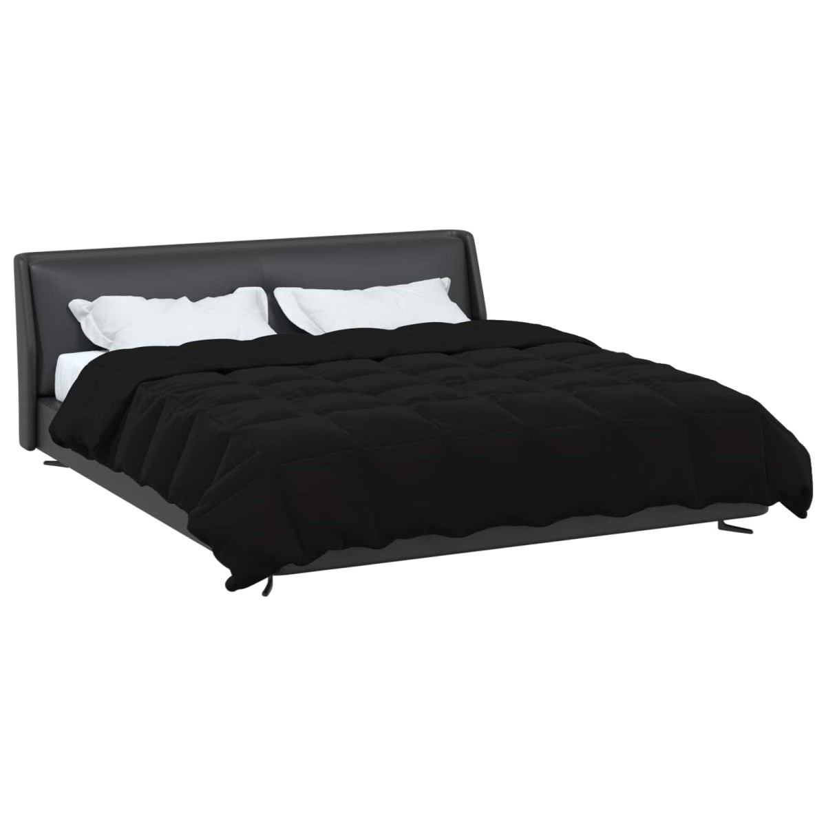 vidaXL Καλοκαιρινό Παπλωματοθήκη 220 x 260 cm Καλοκαίρι Μαύρο