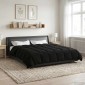 vidaXL Καλοκαιρινό Παπλωματοθήκη 220 x 260 cm Καλοκαίρι Μαύρο