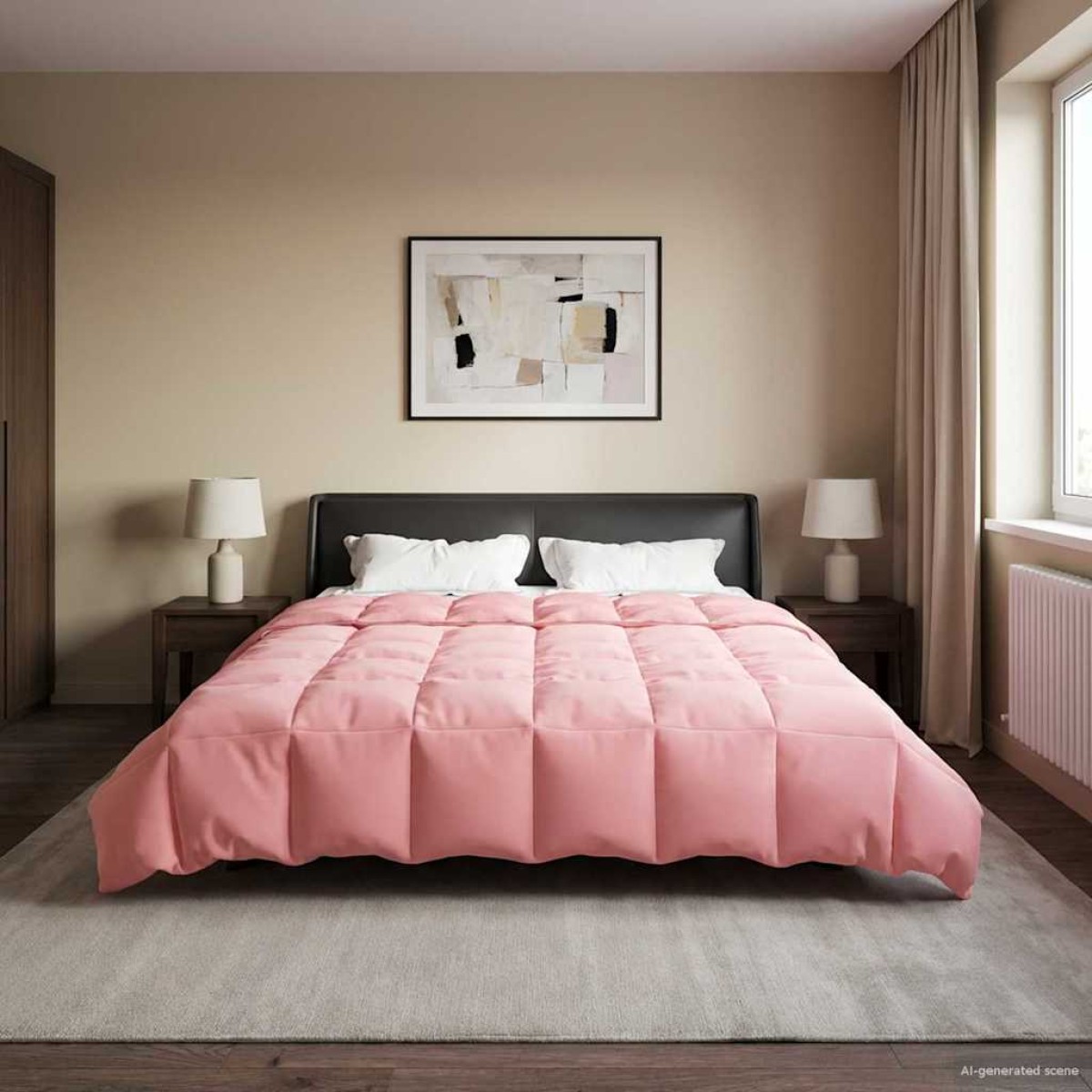 vidaXL Καλοκαιρινό Παπλωματοθήκη 200 x 220 cm Καλοκαίρι Ροζ
