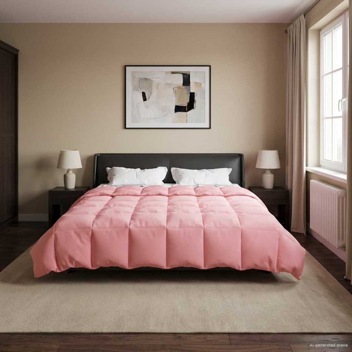 vidaXL Καλοκαιρινό Παπλωματοθήκη 220 x 240 cm Καλοκαίρι Ροζ