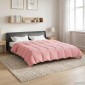 vidaXL Καλοκαιρινό Παπλωματοθήκη 220 x 240 cm Καλοκαίρι Ροζ