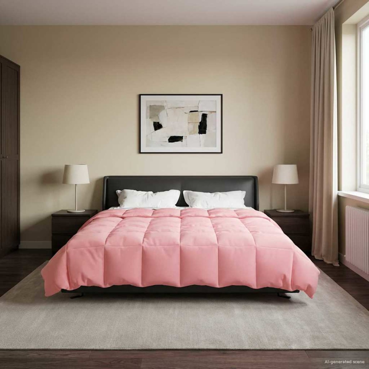 vidaXL Καλοκαιρινό Παπλωματοθήκη 220 x 260 cm Καλοκαίρι Ροζ