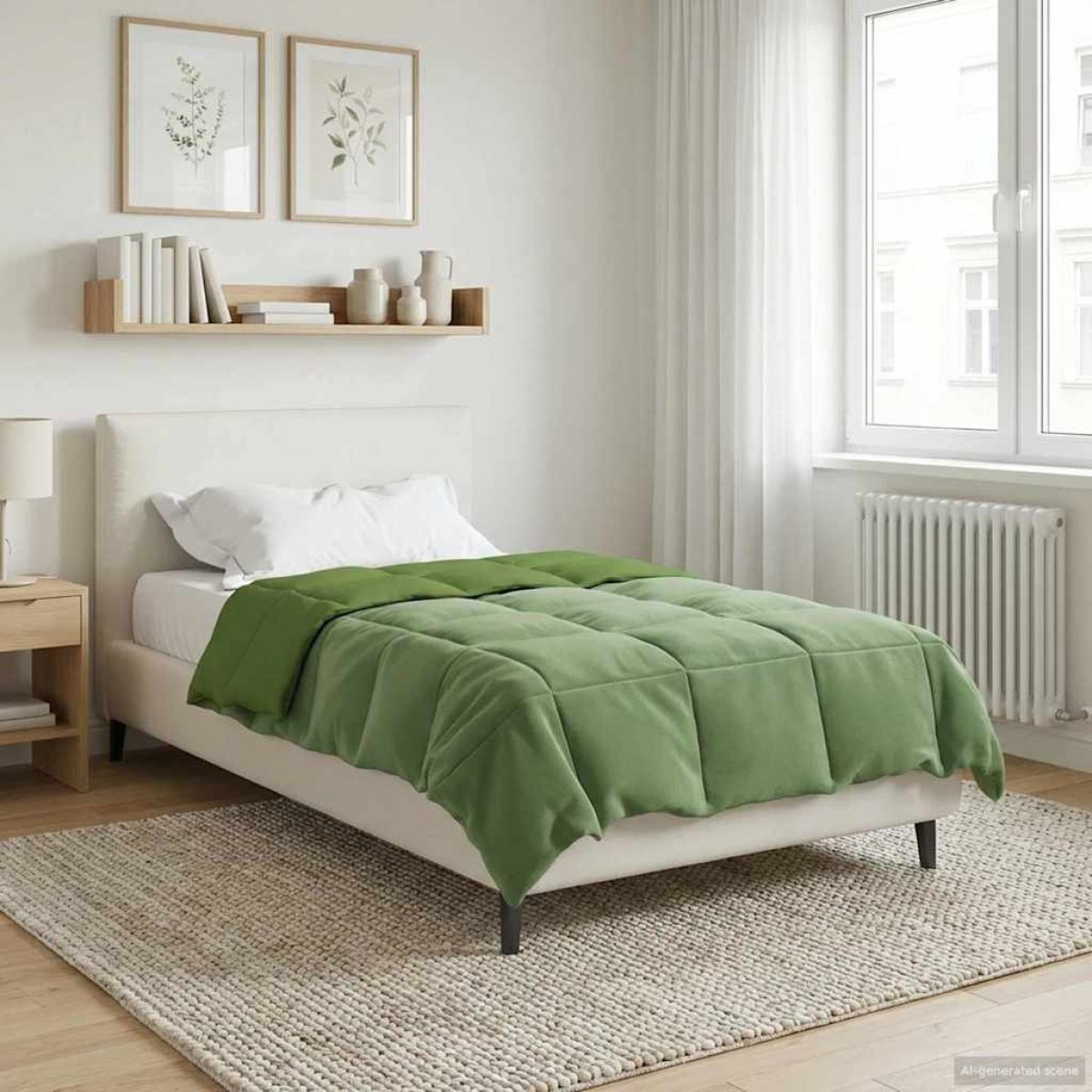vidaXL Καλοκαιρινό Παπλωματοθήκη 140 x 200 cm Καλοκαίρι Πράσινο