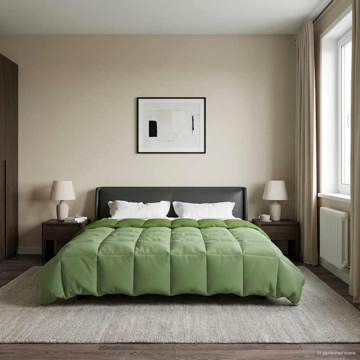 vidaXL Καλοκαιρινό Παπλωματοθήκη 200 x 240 cm Καλοκαίρι Πράσινο