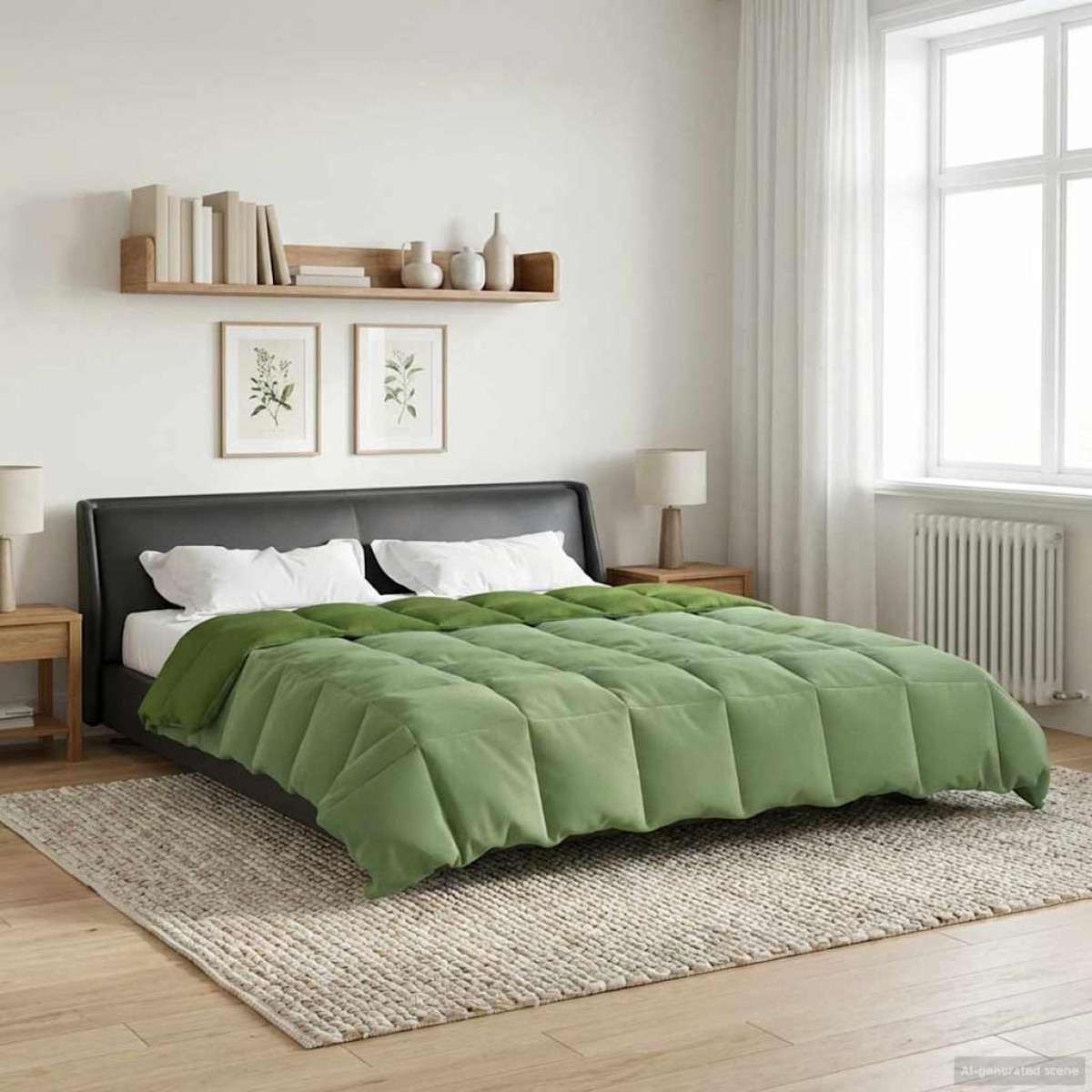 vidaXL Καλοκαιρινό Παπλωματοθήκη 220 x 240 cm Καλοκαίρι Πράσινο