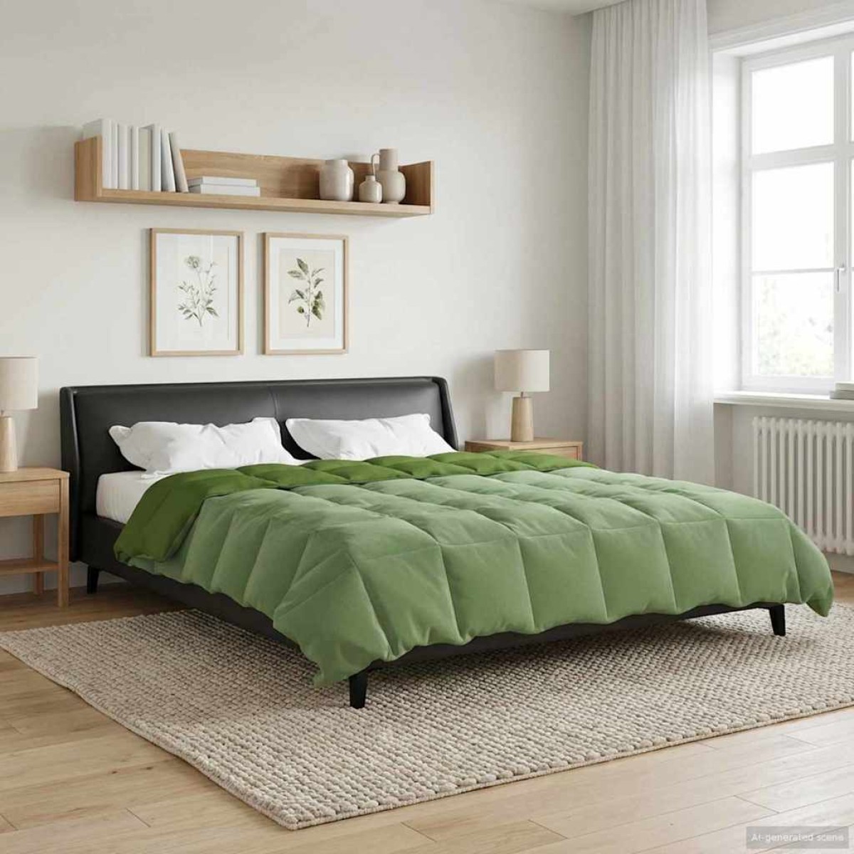 vidaXL Καλοκαιρινό Παπλωματοθήκη 220 x 260 cm Καλοκαίρι Πράσινο