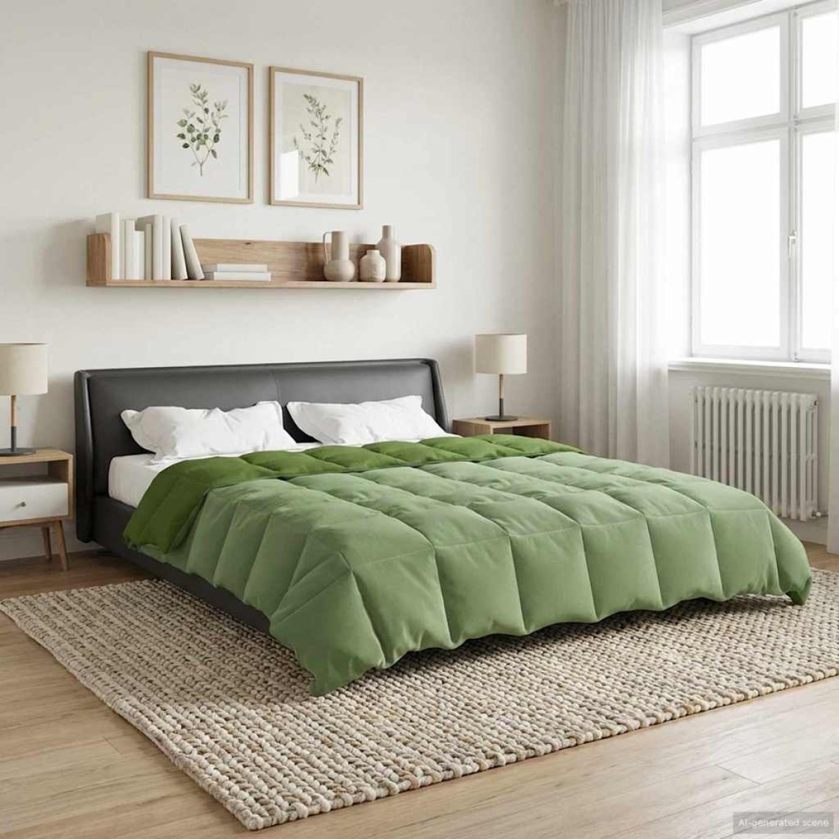 vidaXL Καλοκαιρινό Παπλωματοθήκη 240 x 260 εκ. Καλοκαίρι Πράσινο