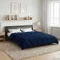 vidaXL Καλοκαιρινό Παπλωματοθήκη 200 x 240 cm Καλοκαίρι Σκούρο Μπλε