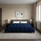 vidaXL Καλοκαιρινό Παπλωματοθήκη 220 x 260 cm Καλοκαίρι Σκούρο Μπλε