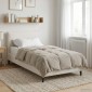 vidaXL Καλοκαιρινό Παπλωματοθήκη 135 x 200 cm Καλοκαίρι Κρεμ