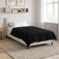 vidaXL Κουβέρτα ολόκληρου του χρόνου 155 x 220 cm 4 Εποχές Μαύρο