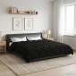 vidaXL Κουβέρτα ολόκληρου του χρόνου 200 x 220 cm 4 Εποχές Μαύρο