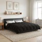 vidaXL Κουβέρτα ολόκληρου του χρόνου 240 x 220 cm 4 Εποχές Μαύρο