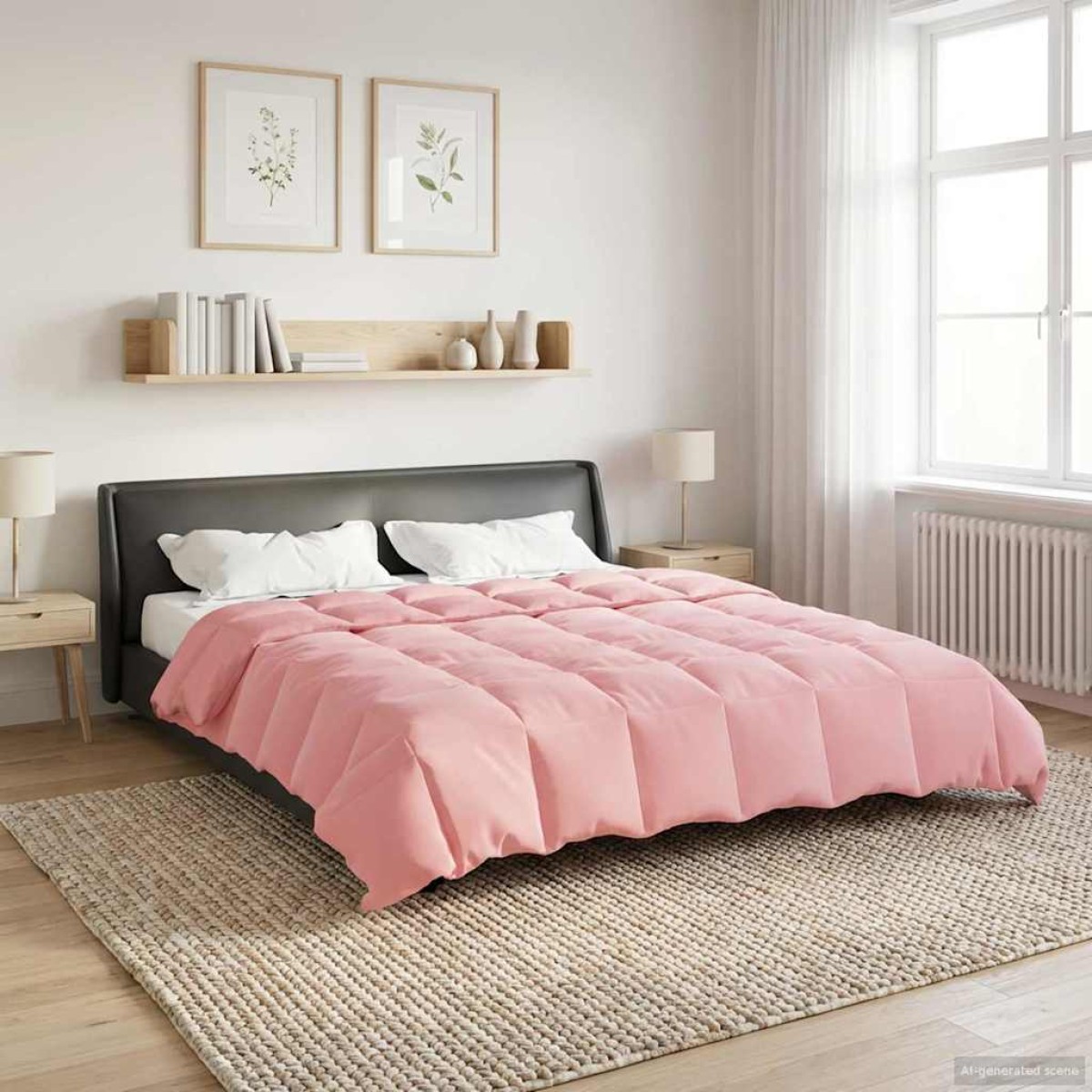 vidaXL Κουβέρτα ολόκληρου του χρόνου 200 x 200 cm 4 Εποχές Ροζ
