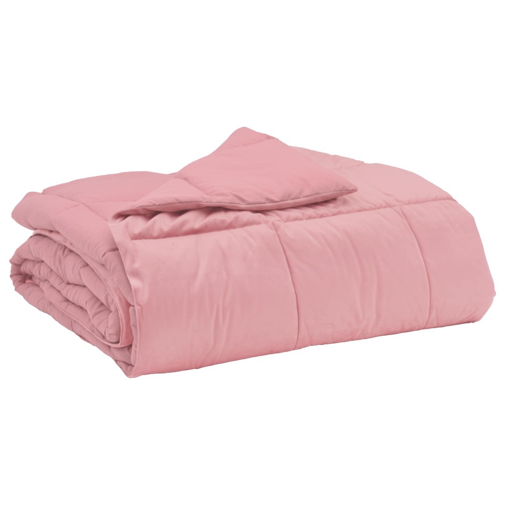 vidaXL Κουβέρτα ολόκληρου του χρόνου 155 x 220 cm 4 Εποχές Ροζ