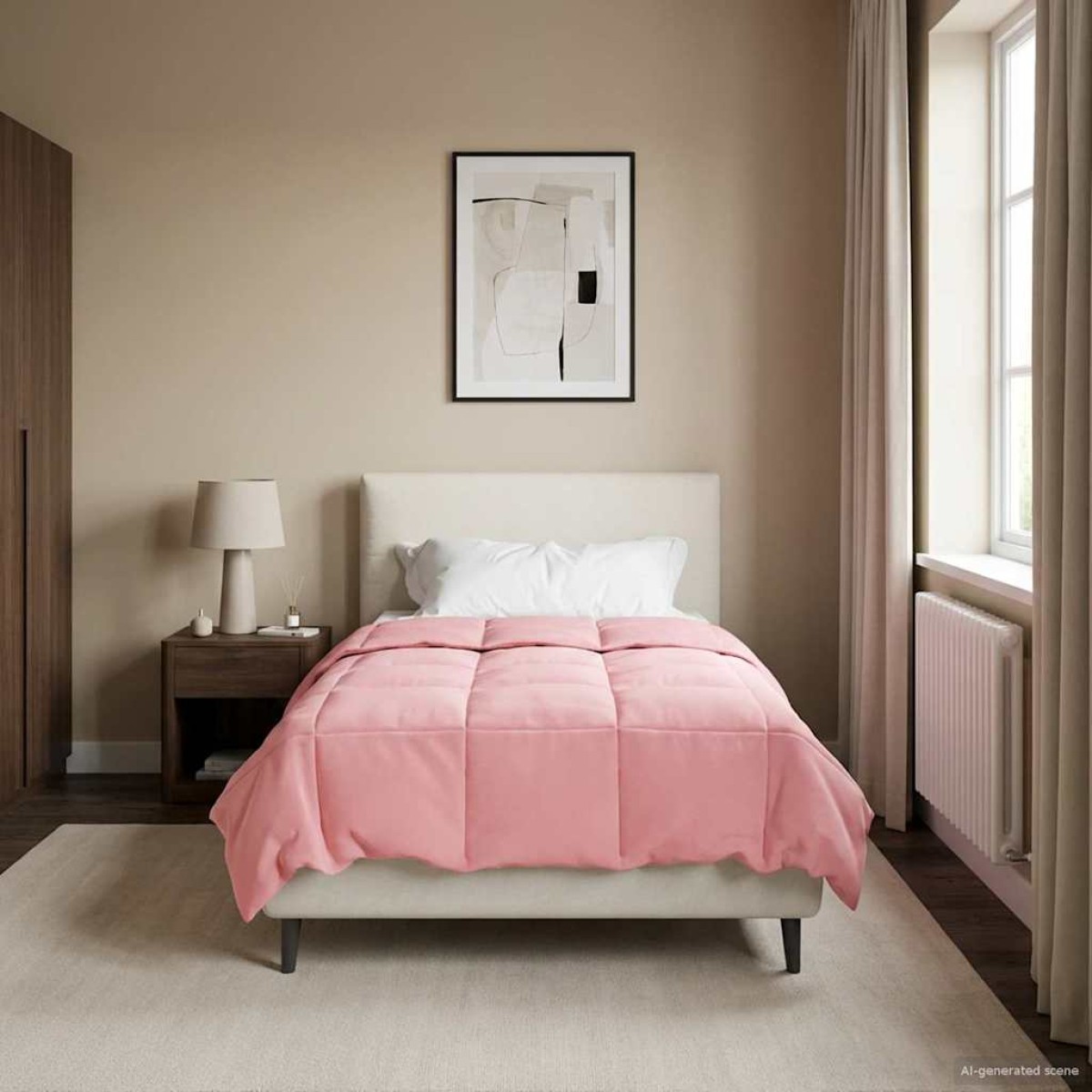vidaXL Κουβέρτα ολόκληρου του χρόνου 155 x 220 cm 4 Εποχές Ροζ