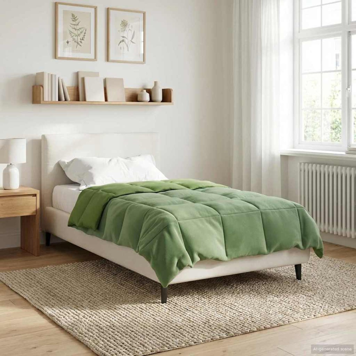 vidaXL Κουβέρτα ολόκληρου του χρόνου 140 x 200 cm 4 Εποχές Πράσινο