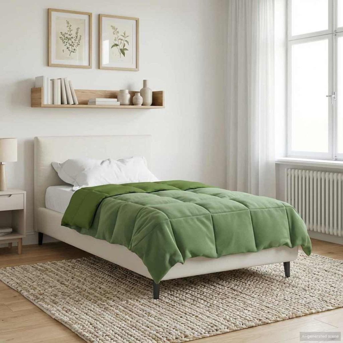 vidaXL Κουβέρτα ολόκληρου του χρόνου 155 x 200 εκ. 4 Εποχές Πράσινο
