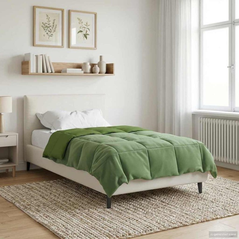 vidaXL Κουβέρτα ολόκληρου του χρόνου 155 x 200 εκ. 4 Εποχές Πράσινο