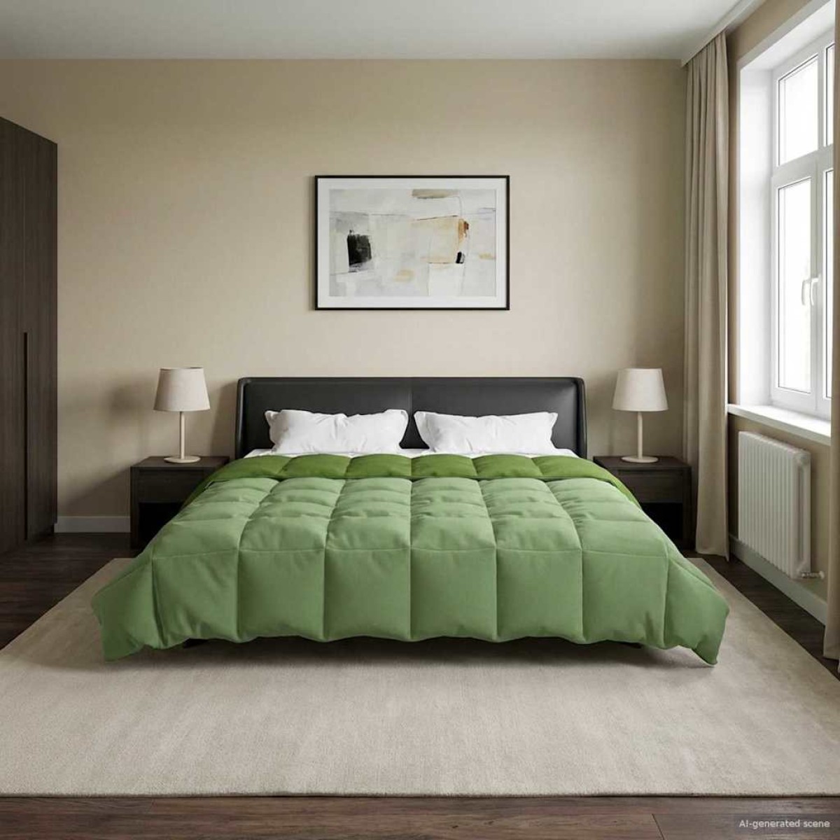 vidaXL Κουβέρτα ολόκληρου του χρόνου 200 x 200 cm 4 Εποχές Πράσινο